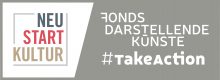 Logo Fonds Darstellende Künste with funds from the Federal Government Commissioner for Culture and the Media.