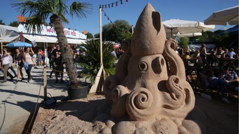 Sandskulpturen Performances Tollwood Festival Veranstaltung