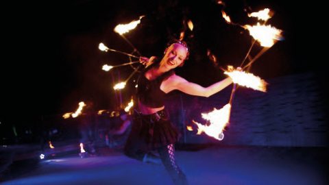 Tollwood Winterfestival 2022 Feuershows Laluz C Yves Krier