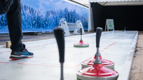Eisstockschießen Tollwood Winterfestival 2022