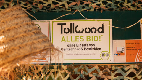 Schild ALLES BIO Bio-Zertifizierung