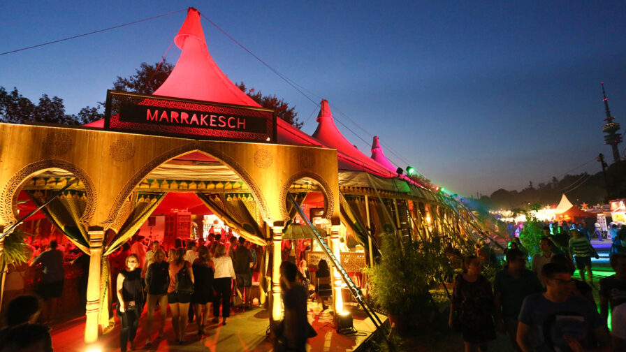 Marrakesch Zelt auf dem Tollwood Sommerfestival